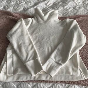 Cream Ultrasoft Athleta Turtleneck Fleece